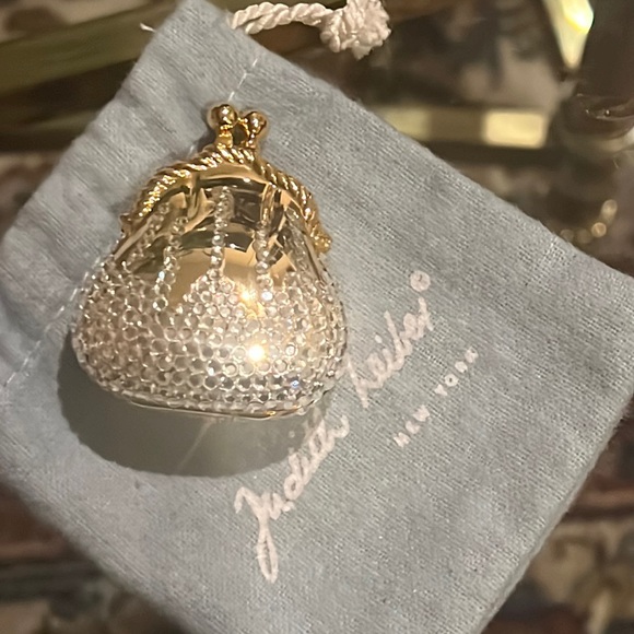 JUDITH LEIBER Swarovski Crystal Mini Purse Pill Case - Picture 8 of 16